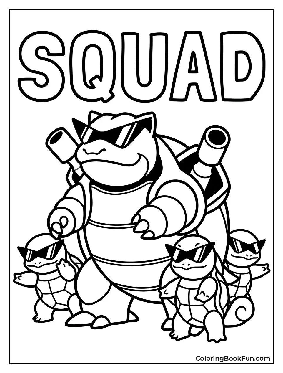 Blastoise Leads Squirtle Squad