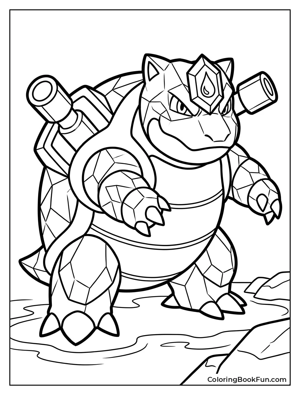 Blastoise in Crystal Terastal Form