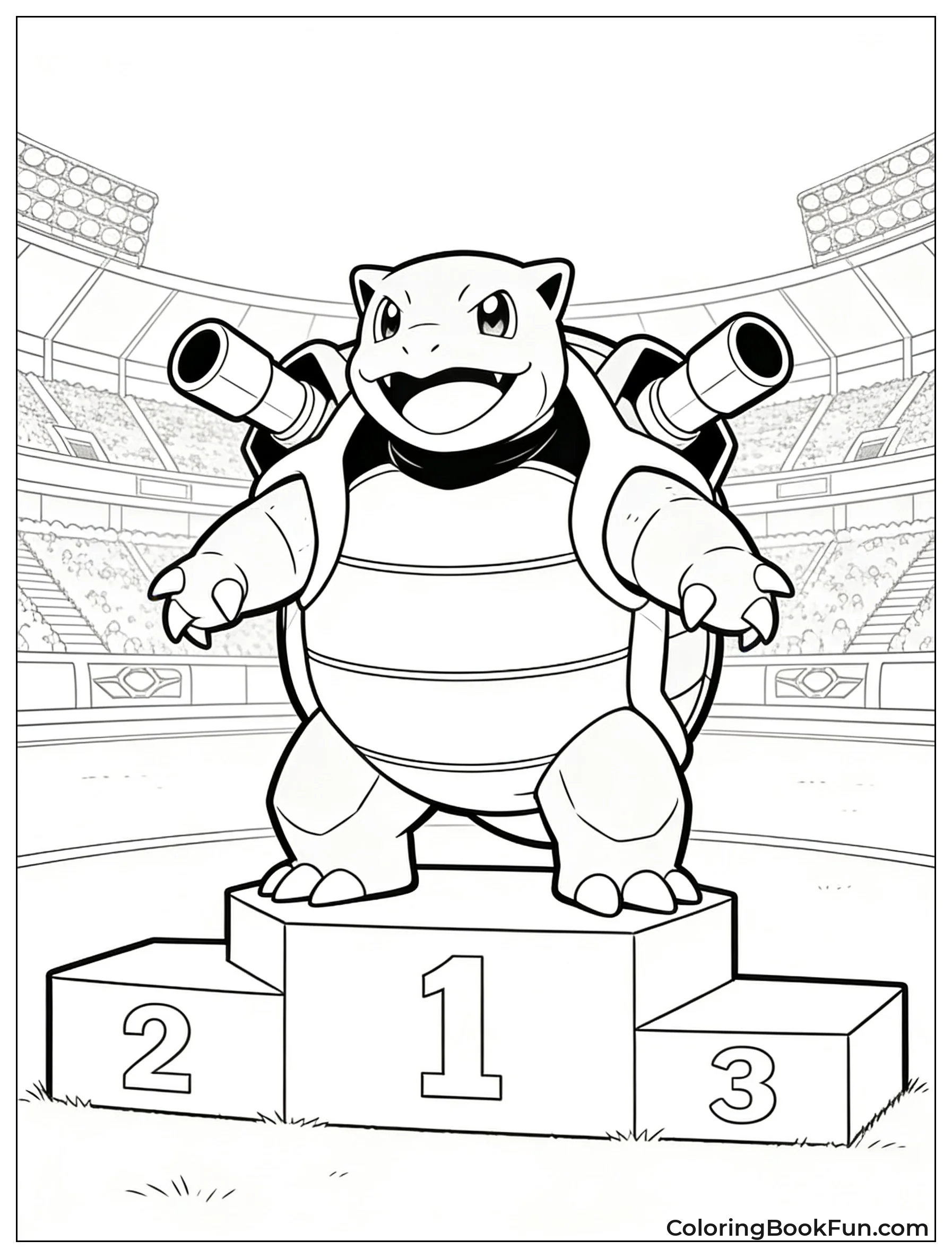 Blastoise Wins on Victory Podium