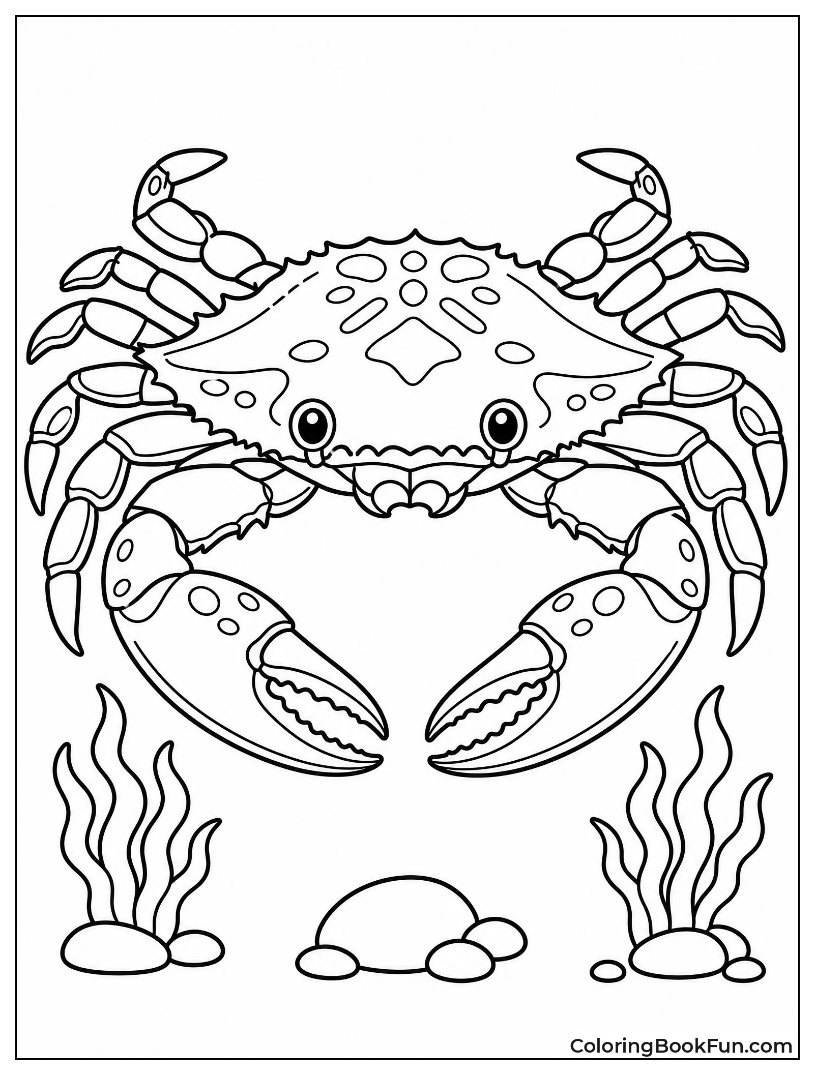 Blue Crab Scuttling on Sandy Beach