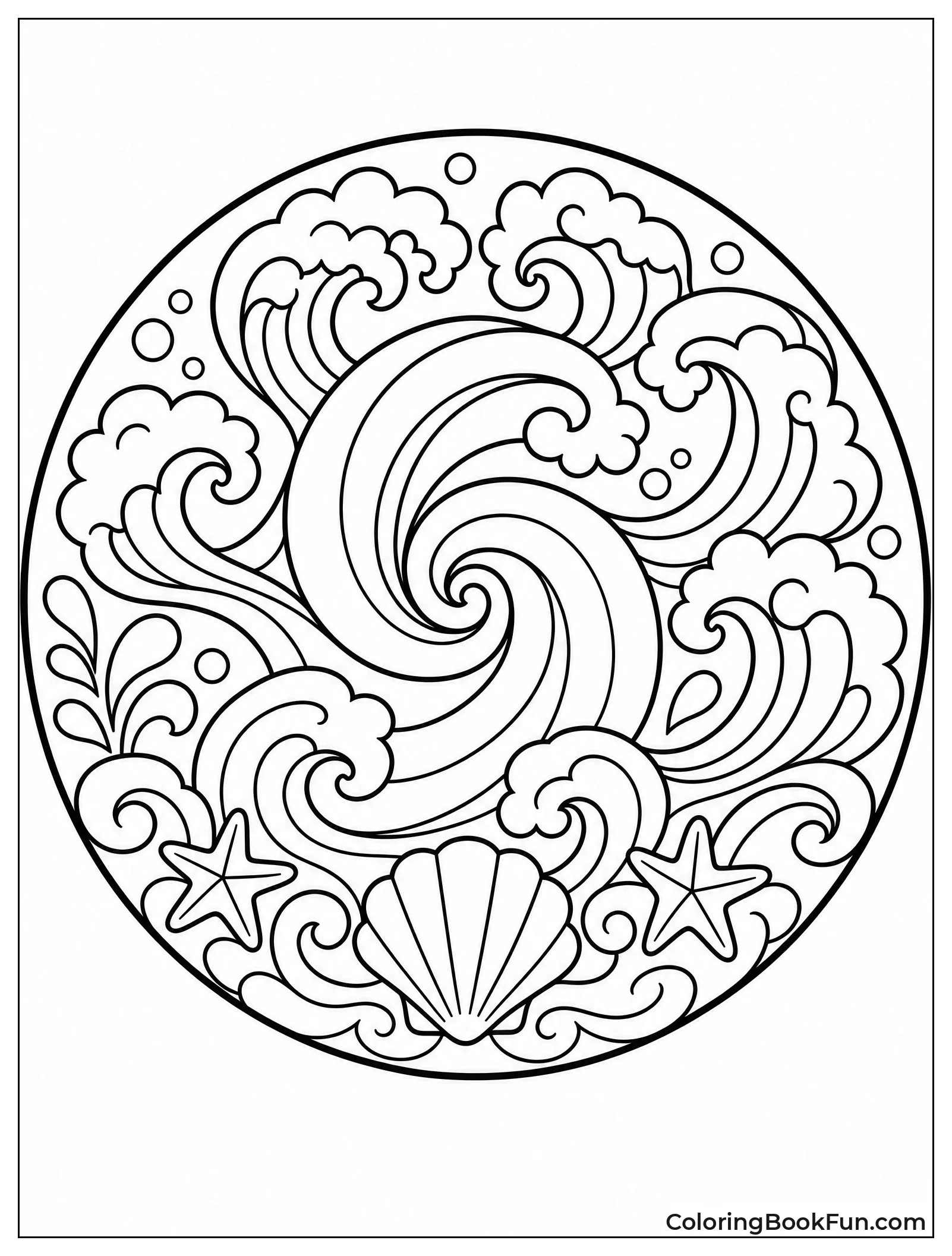 Circular Wave Pattern for Coloring