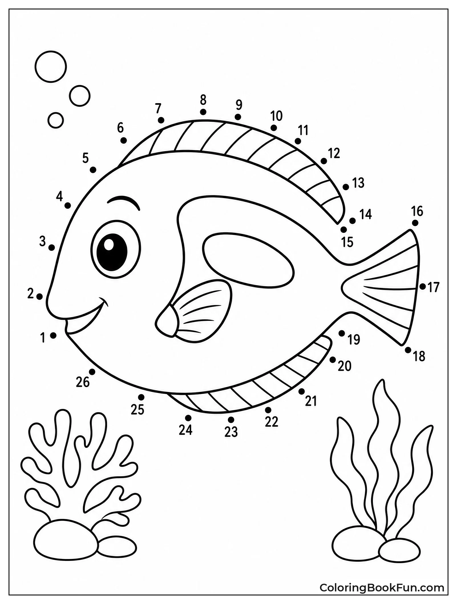 Connecting Dots to Reveal a Fish