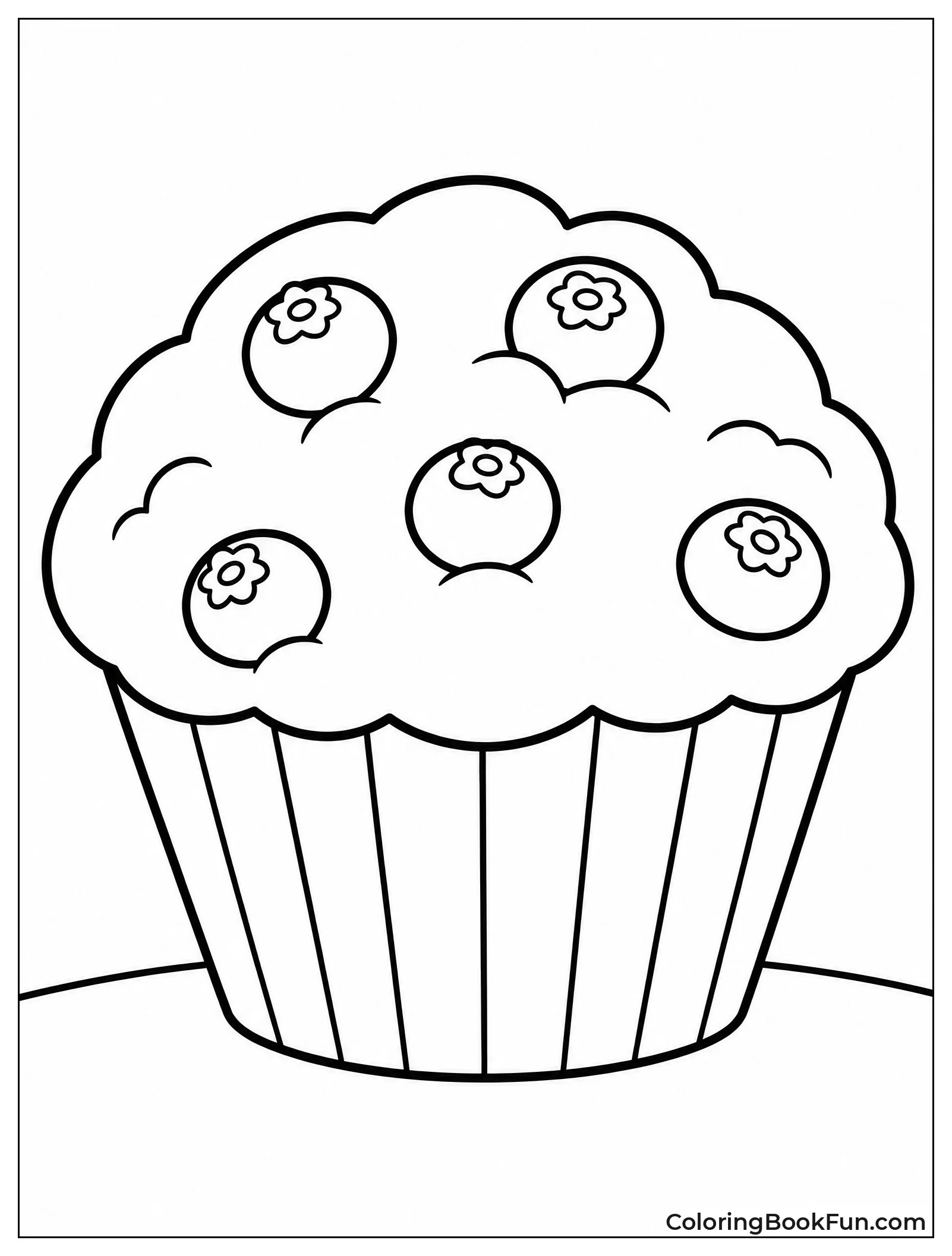 Fresh Blueberry Muffin Ready to Eat