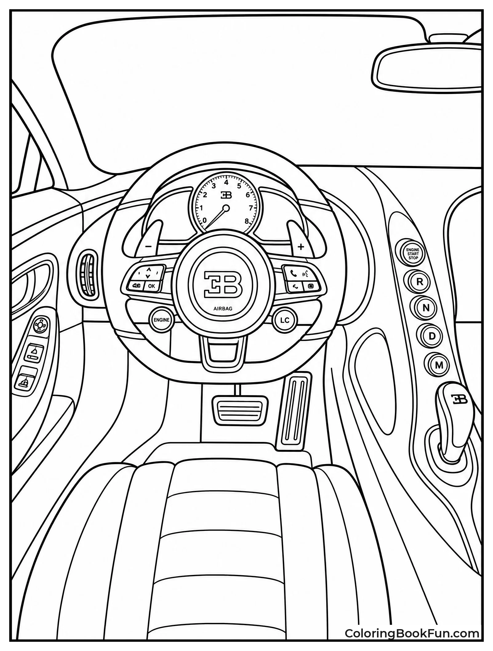 Inside the Bugatti Cockpit with Cool Controls