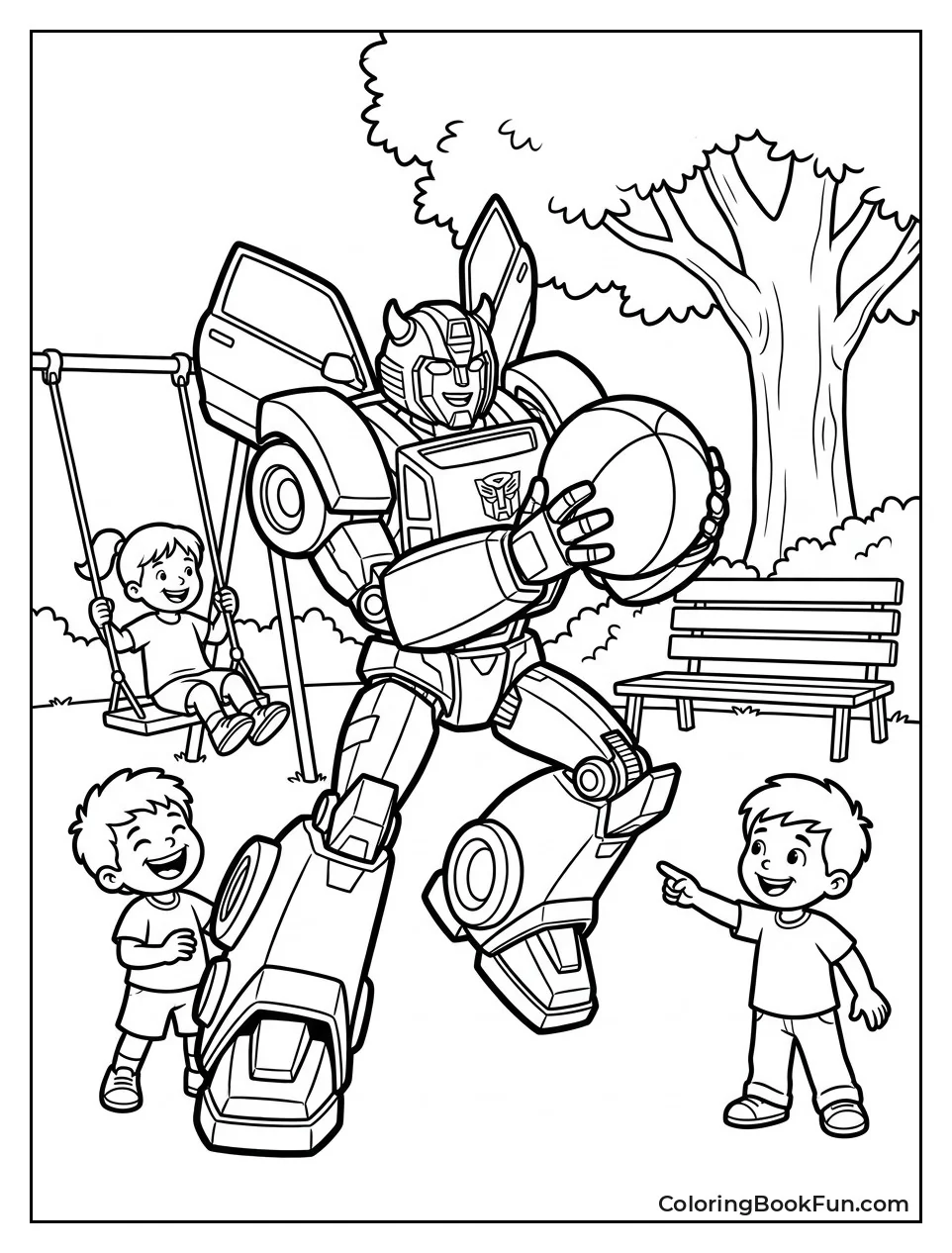 Bumblebee Plays with Friends