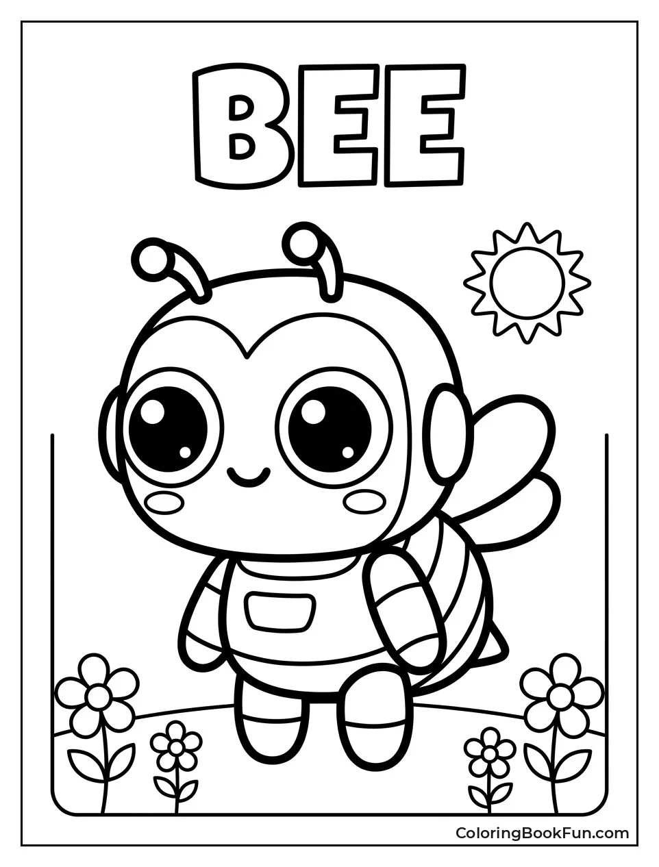 Cute Chibi Bumblebee Portrait