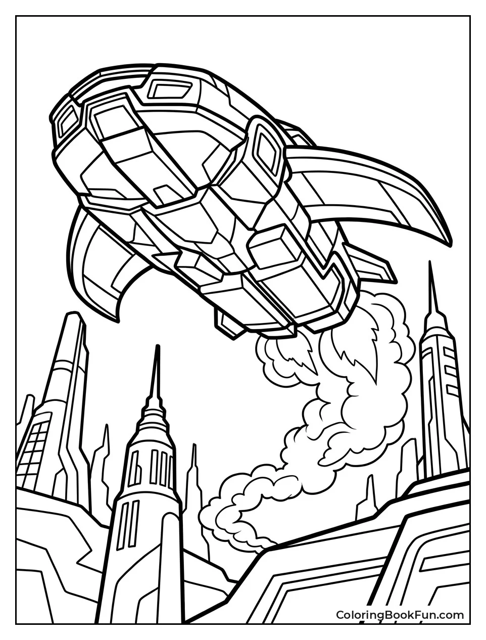 Bumblebee Flies Over Cybertron
