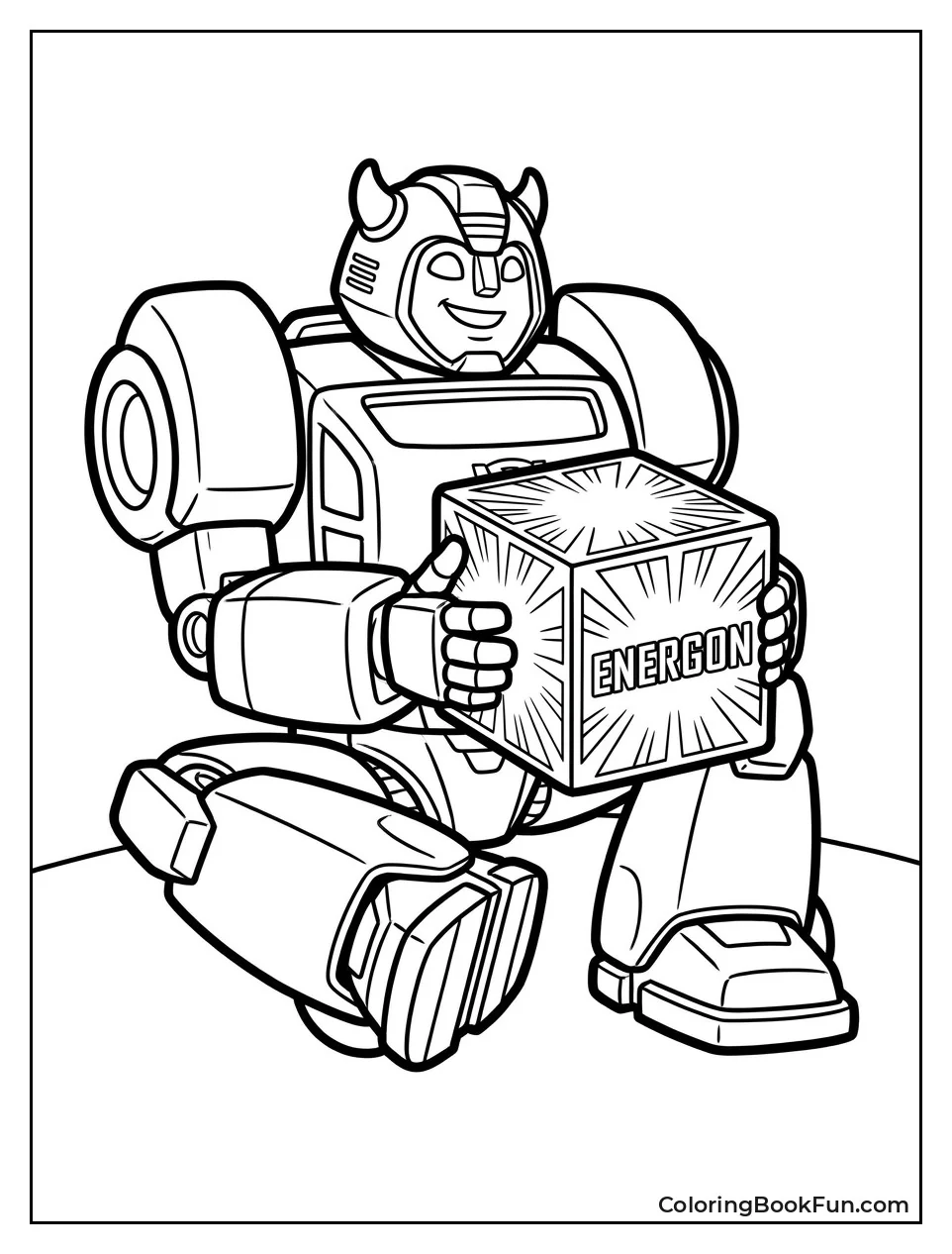 Bumblebee Enjoys Energon Snack