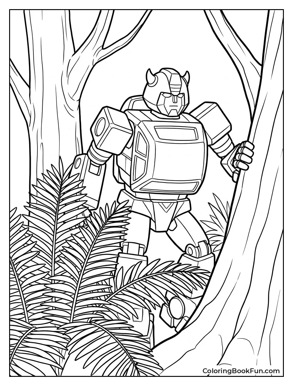 Bumblebee Hides in Jungle Camo