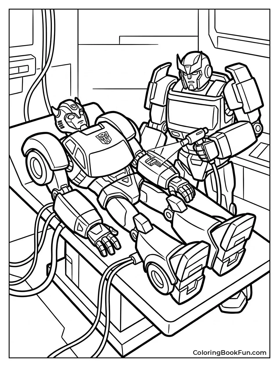 Ratchet Fixes Bumblebee Arm