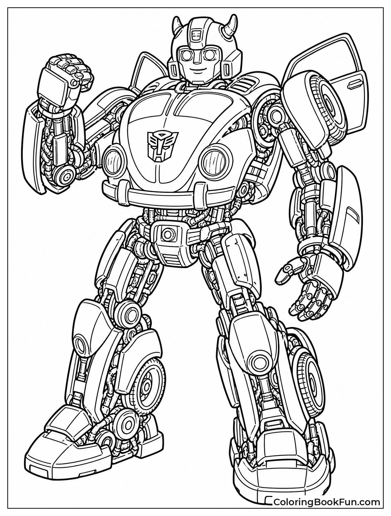 Detailed Bumblebee Blueprint