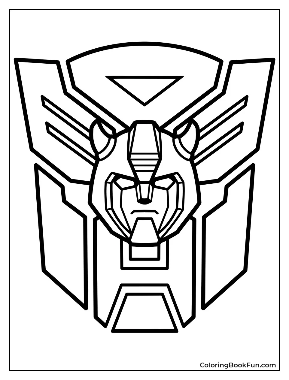 Autobot Symbol with Bumblebee Face