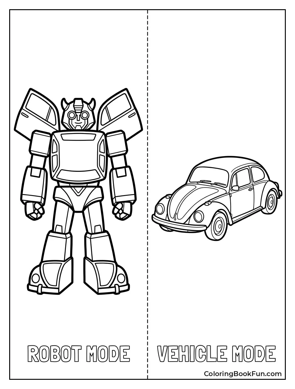Bumblebee Robot and Car Forms