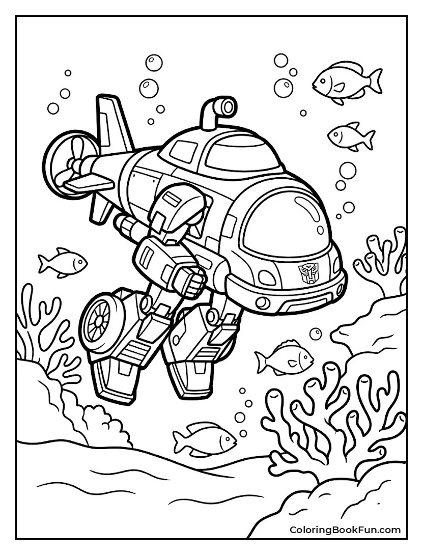 Bumblebee Explores Coral Reef