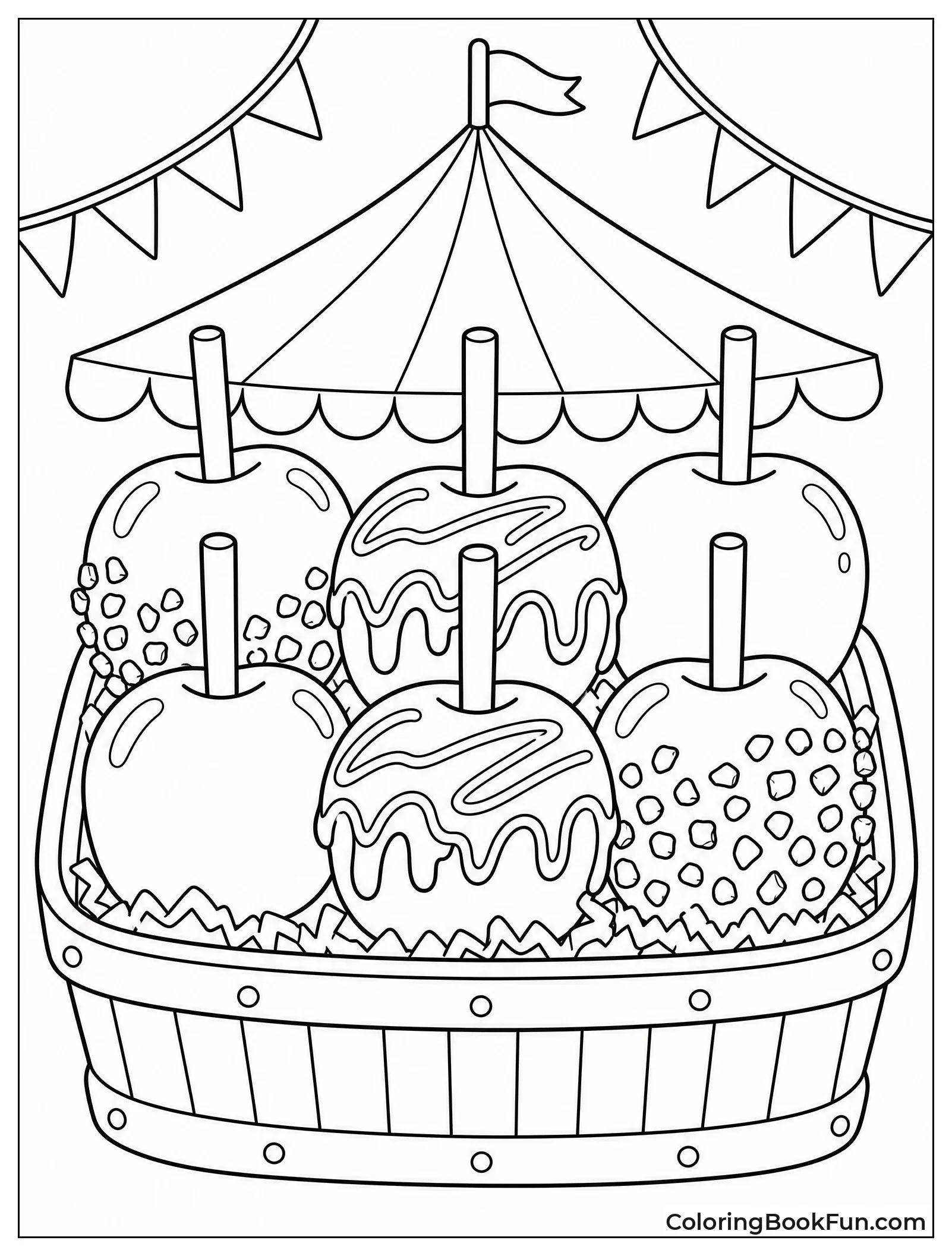 Tray of Shiny Candy Apples