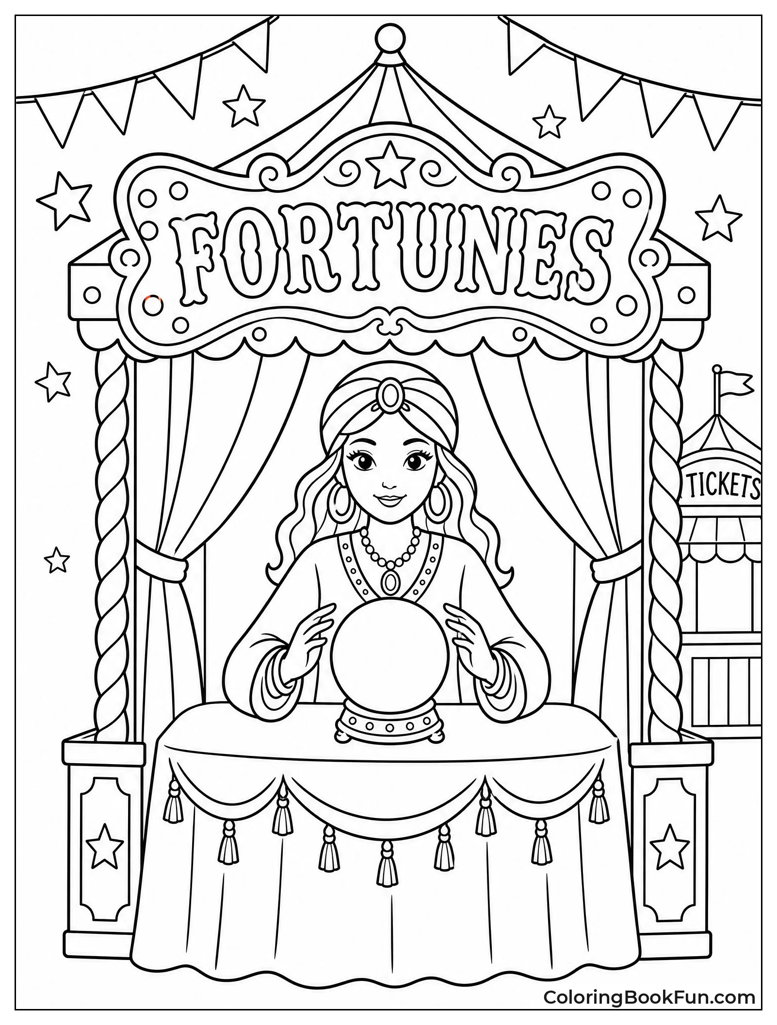 Fortune Teller with Crystal Ball