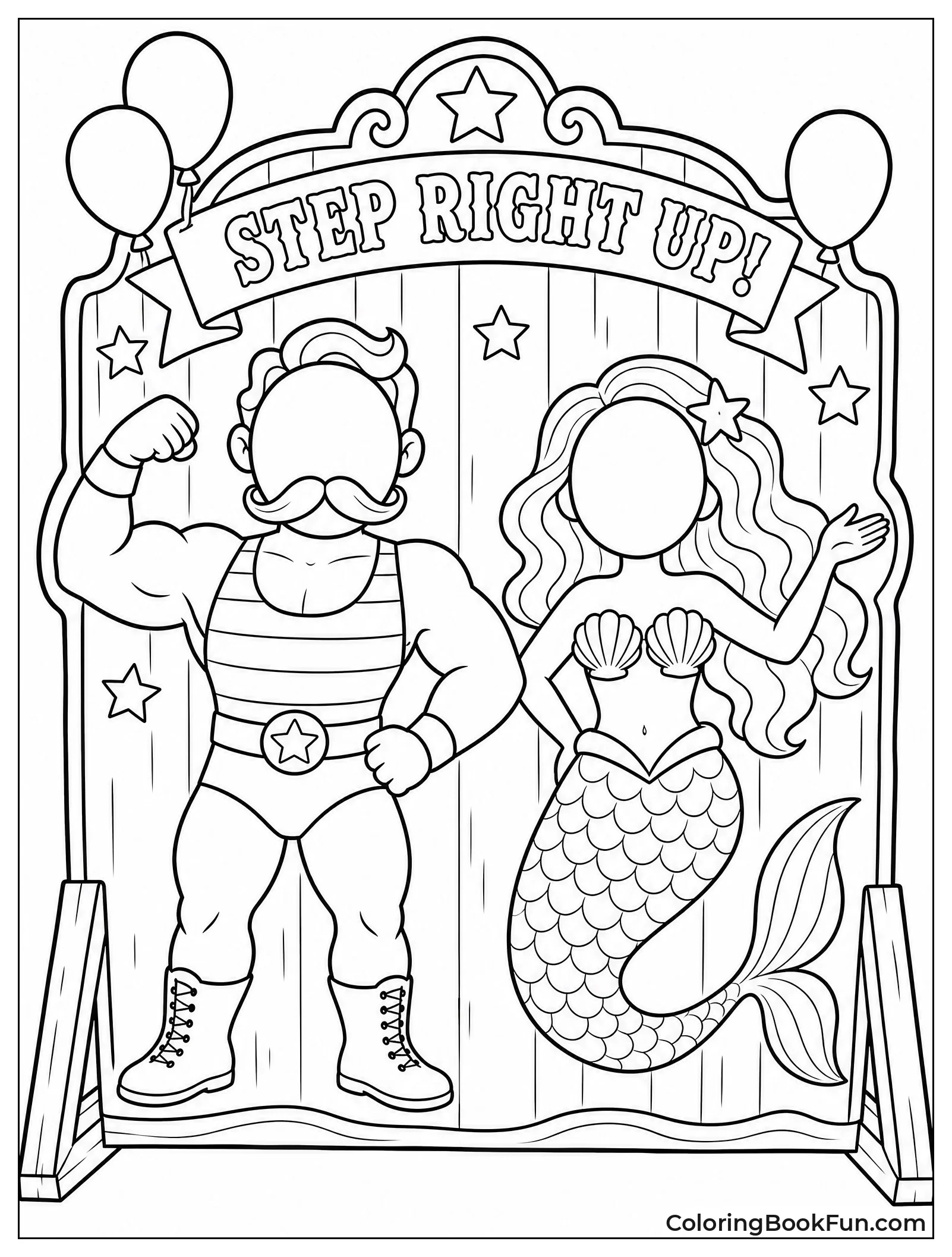 Funny Photo Stand with Cutouts