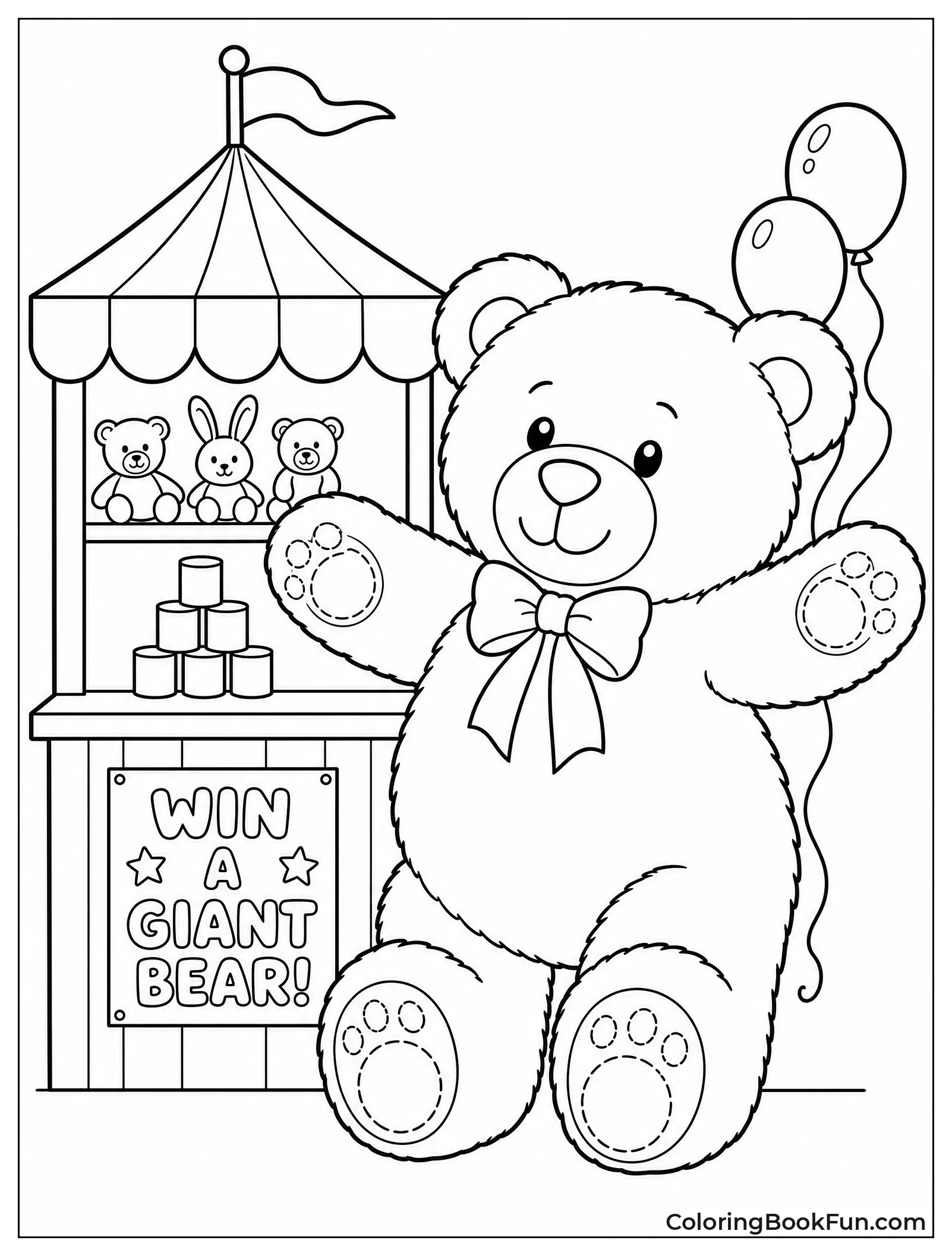Giant Teddy Bear Carnival Prize
