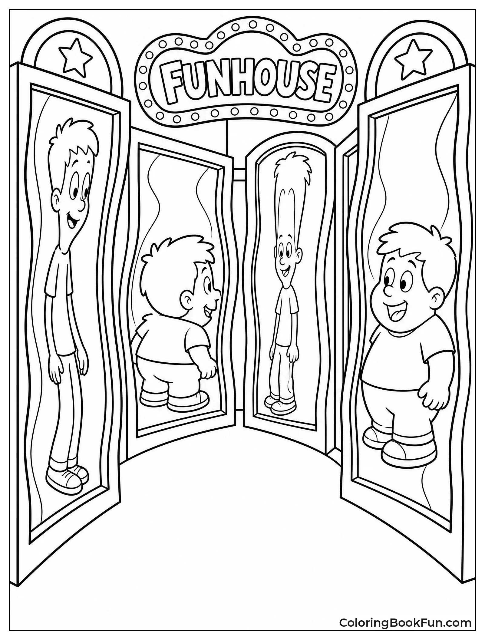 Funny Reflections in Mirror Maze