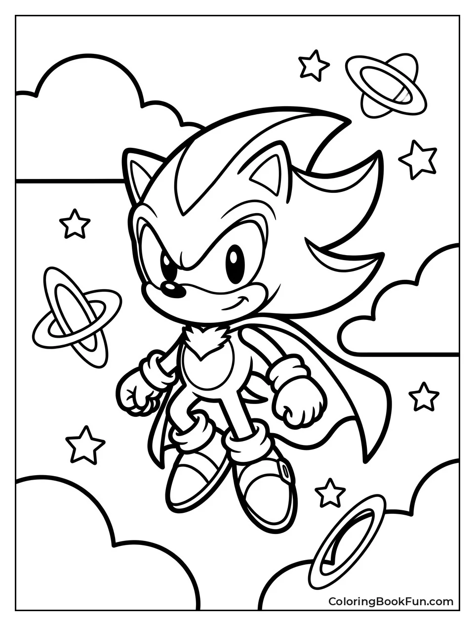 Cute Chibi Super Shadow with Cape