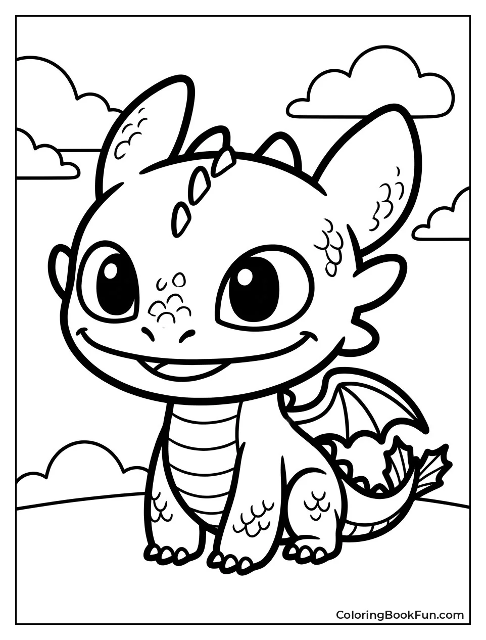 Cute Chibi Toothless for Kids