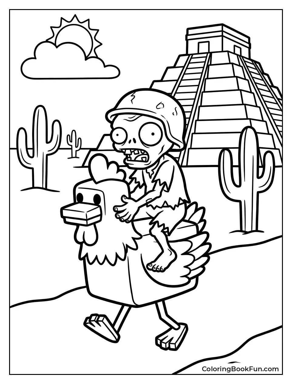 Baby Husk Riding Through Desert