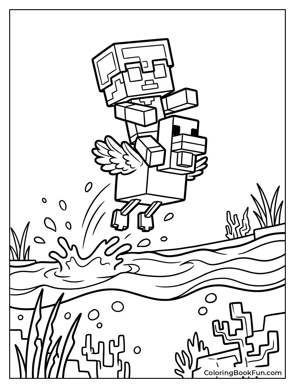 Drowned Jockey Jumping from River
