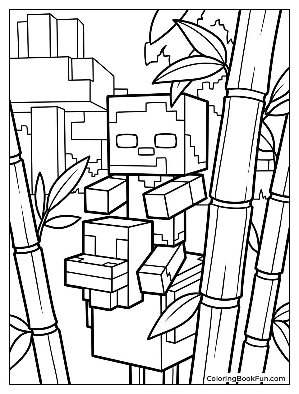 Peeking from Forest Bamboo