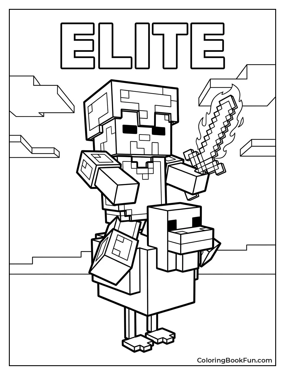 Armored Zombie with Glowing Sword