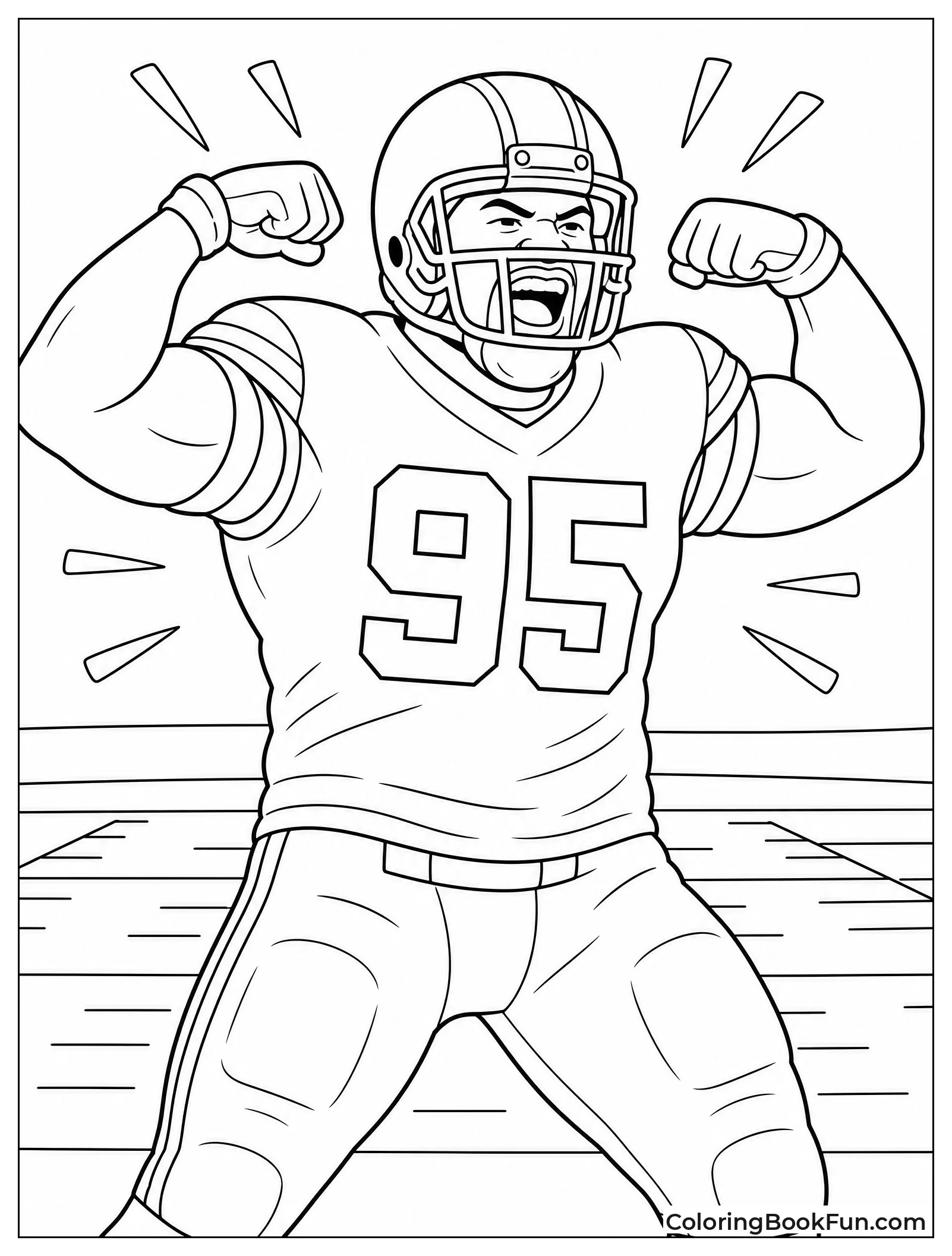 Chris Jones Flexing After Big Sack