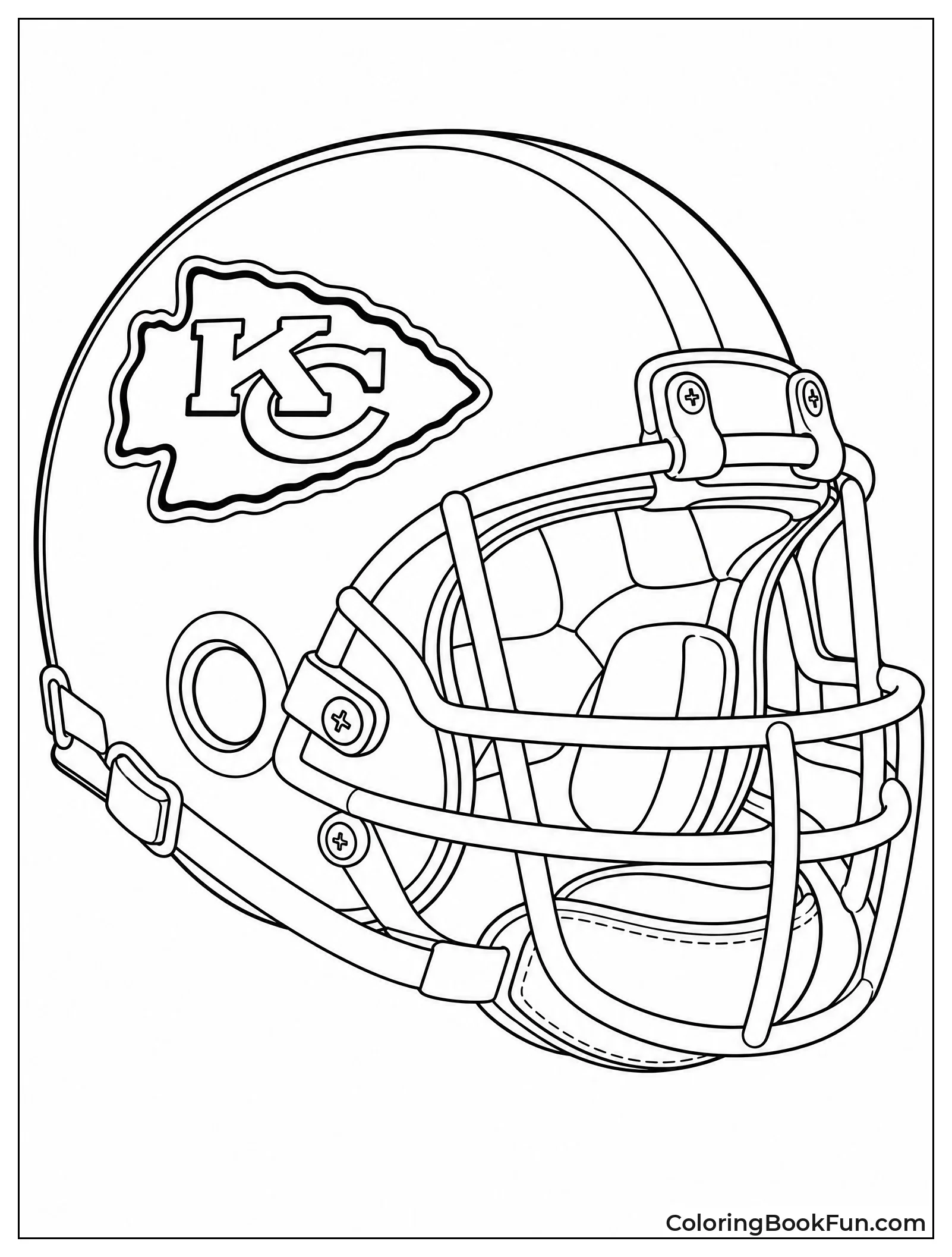 Red Chiefs Helmet with Arrowhead Logo