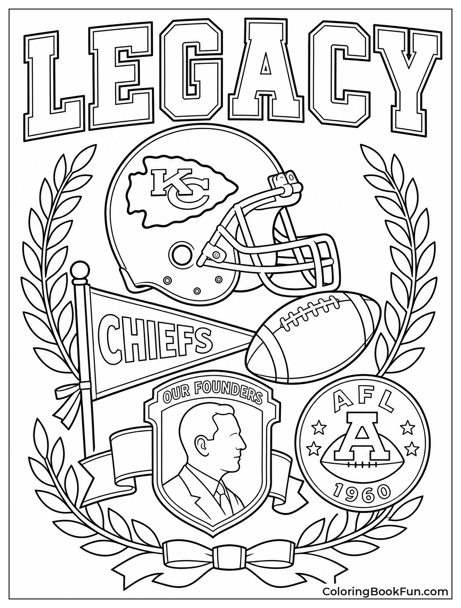 Lamar Hunt Tribute with AFL Logo