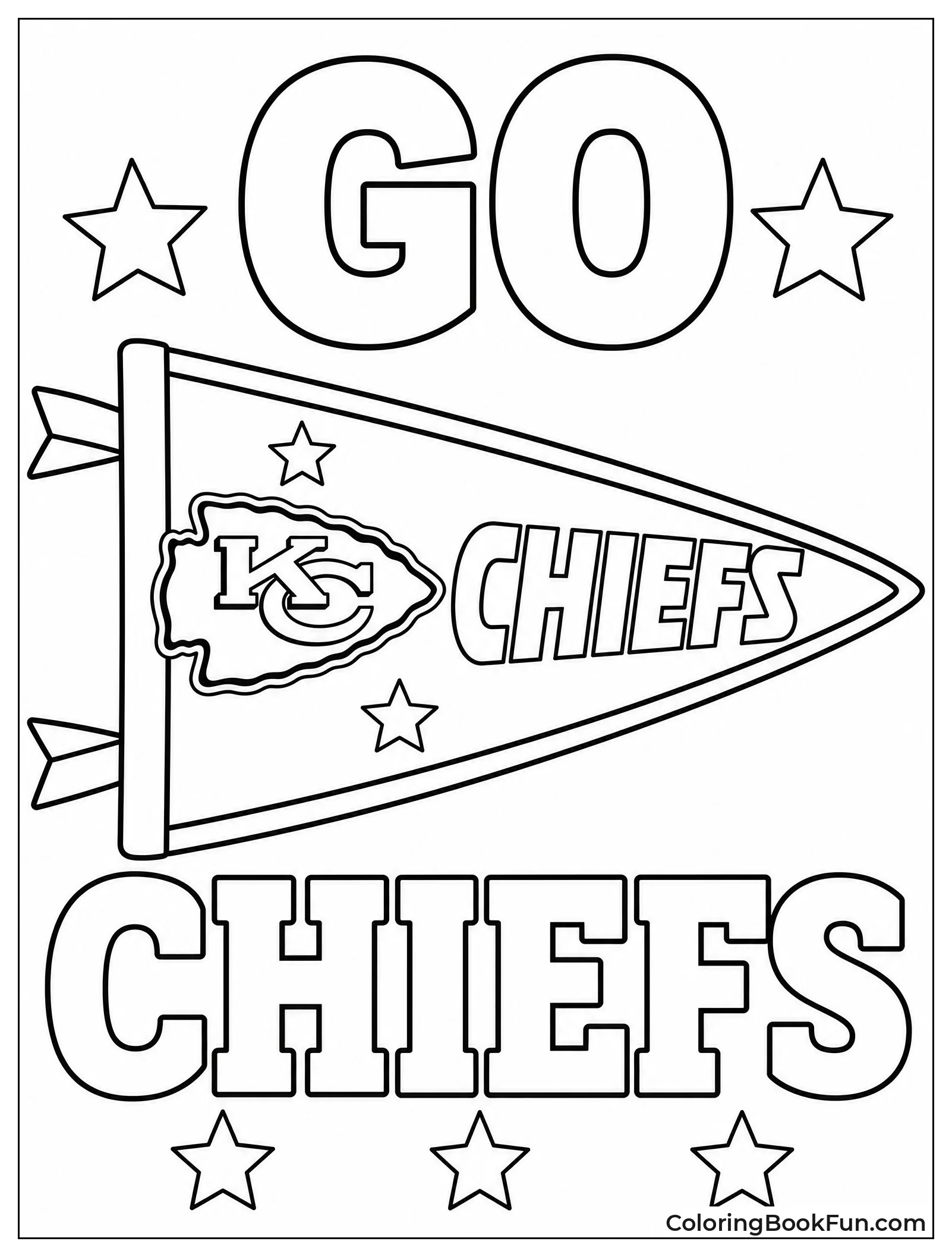 Chiefs Team Pennant Flag