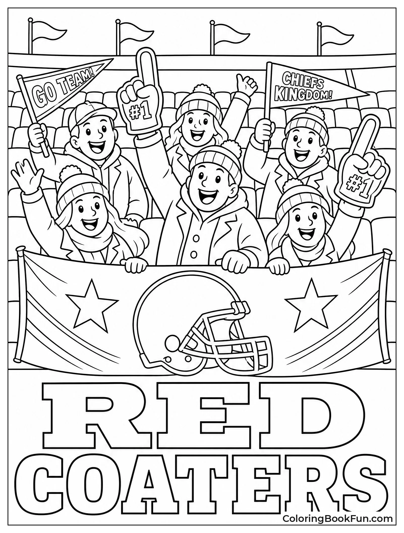 Fans Holding Big Team Banner