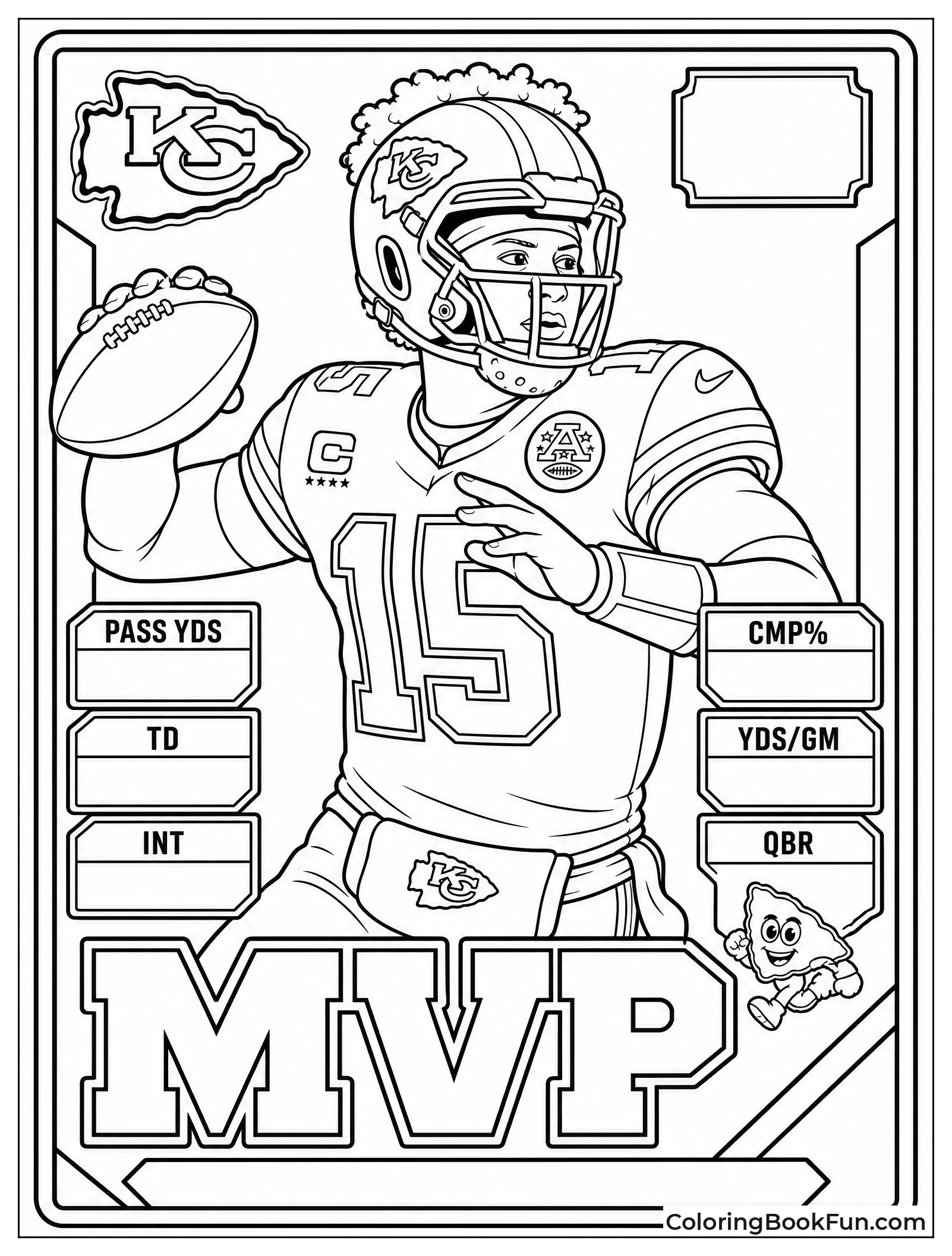 Mahomes Sports Trading Card Design