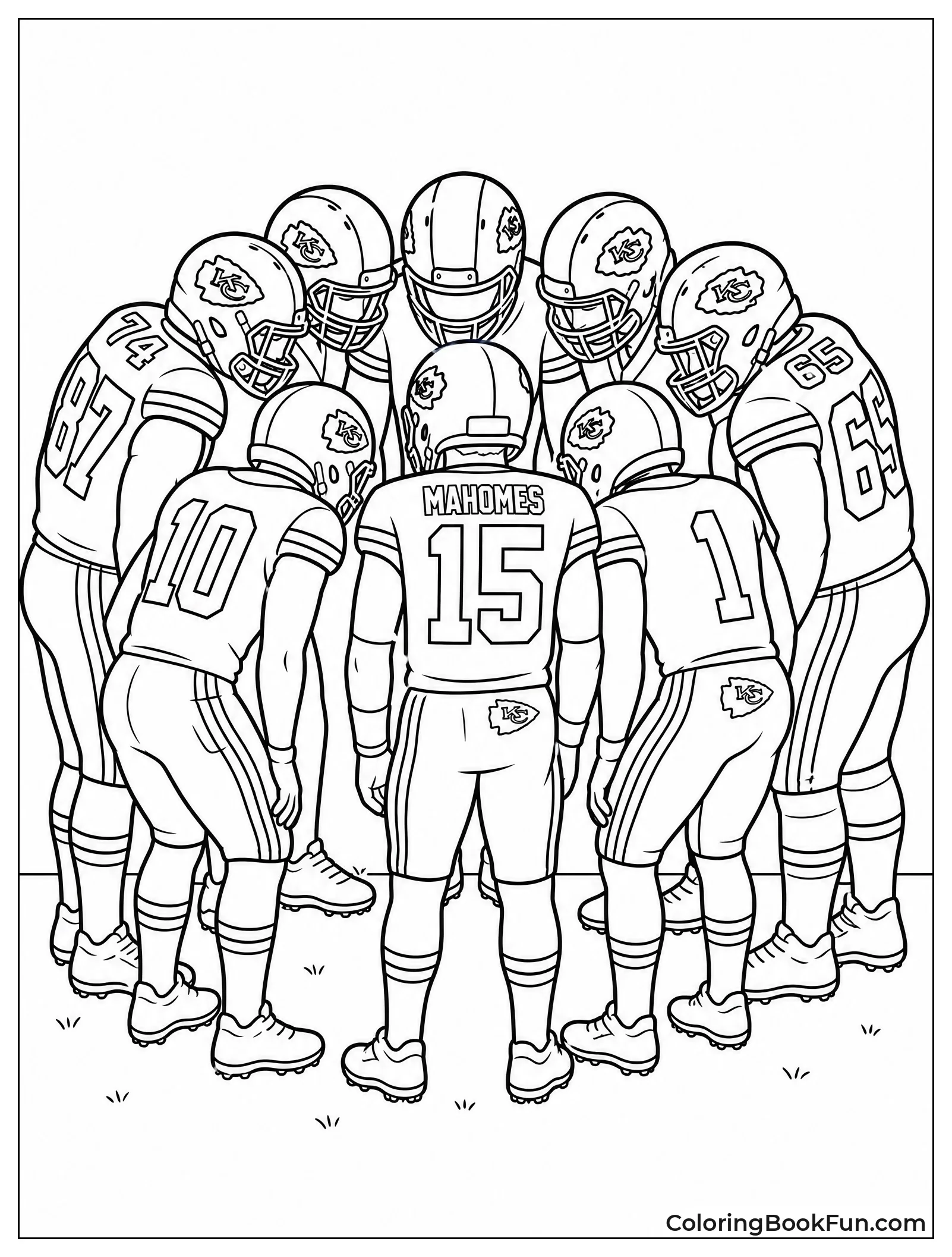 Team Huddle Before Big Play