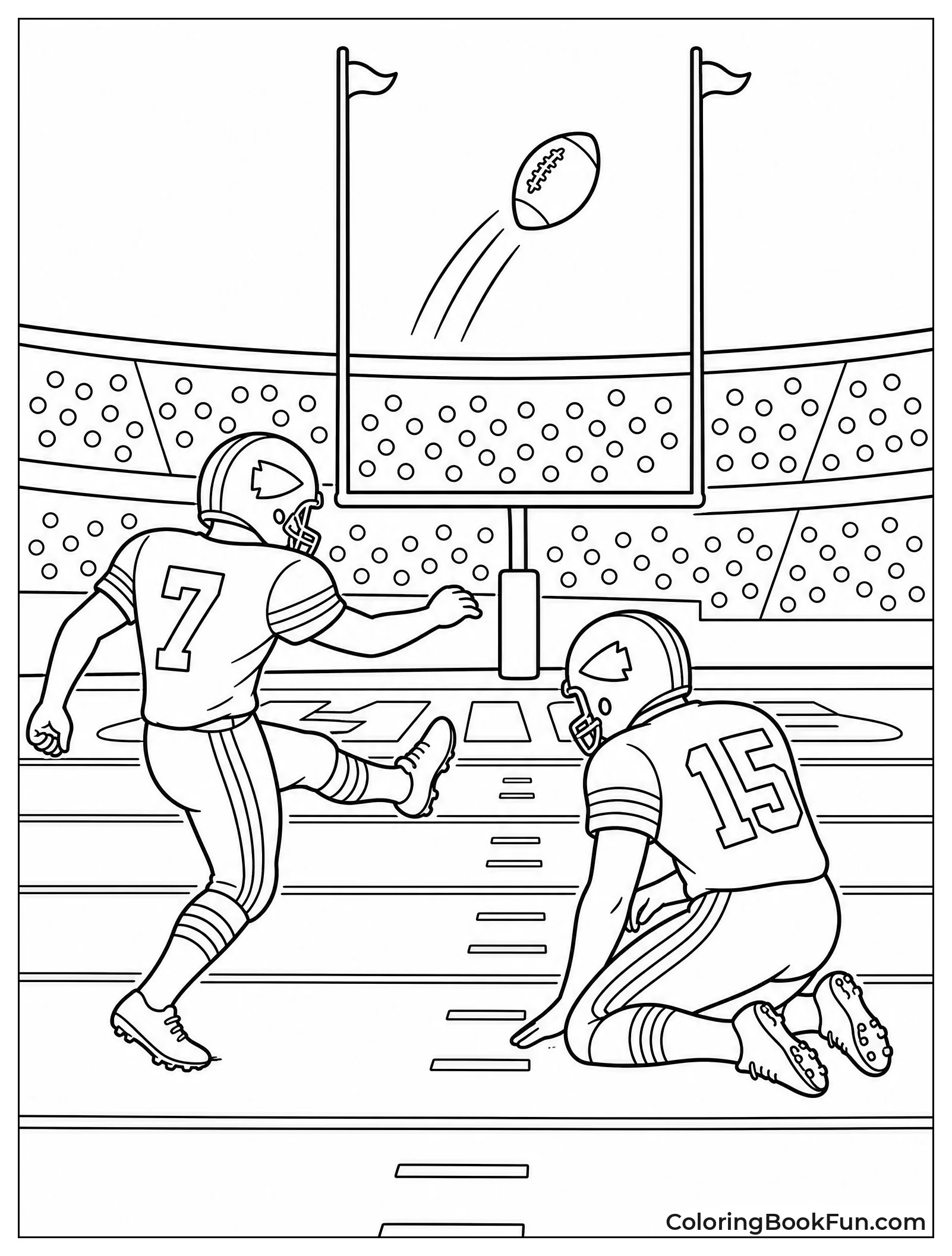 Kicker Making Game Winning Kick