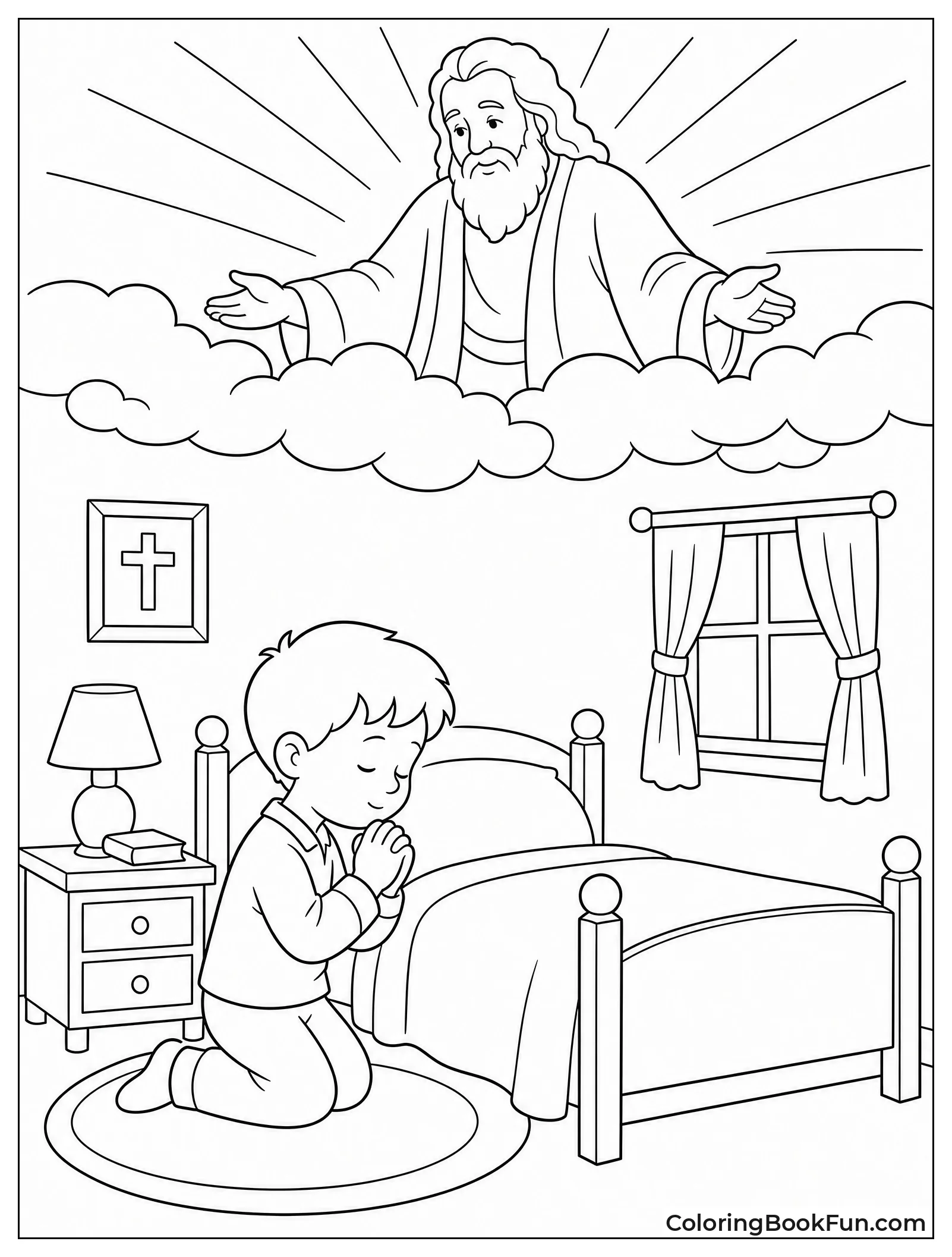 Child Praying by the Bed
