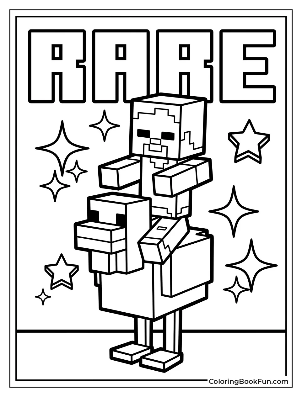 Classic Blocky Chicken Jockey