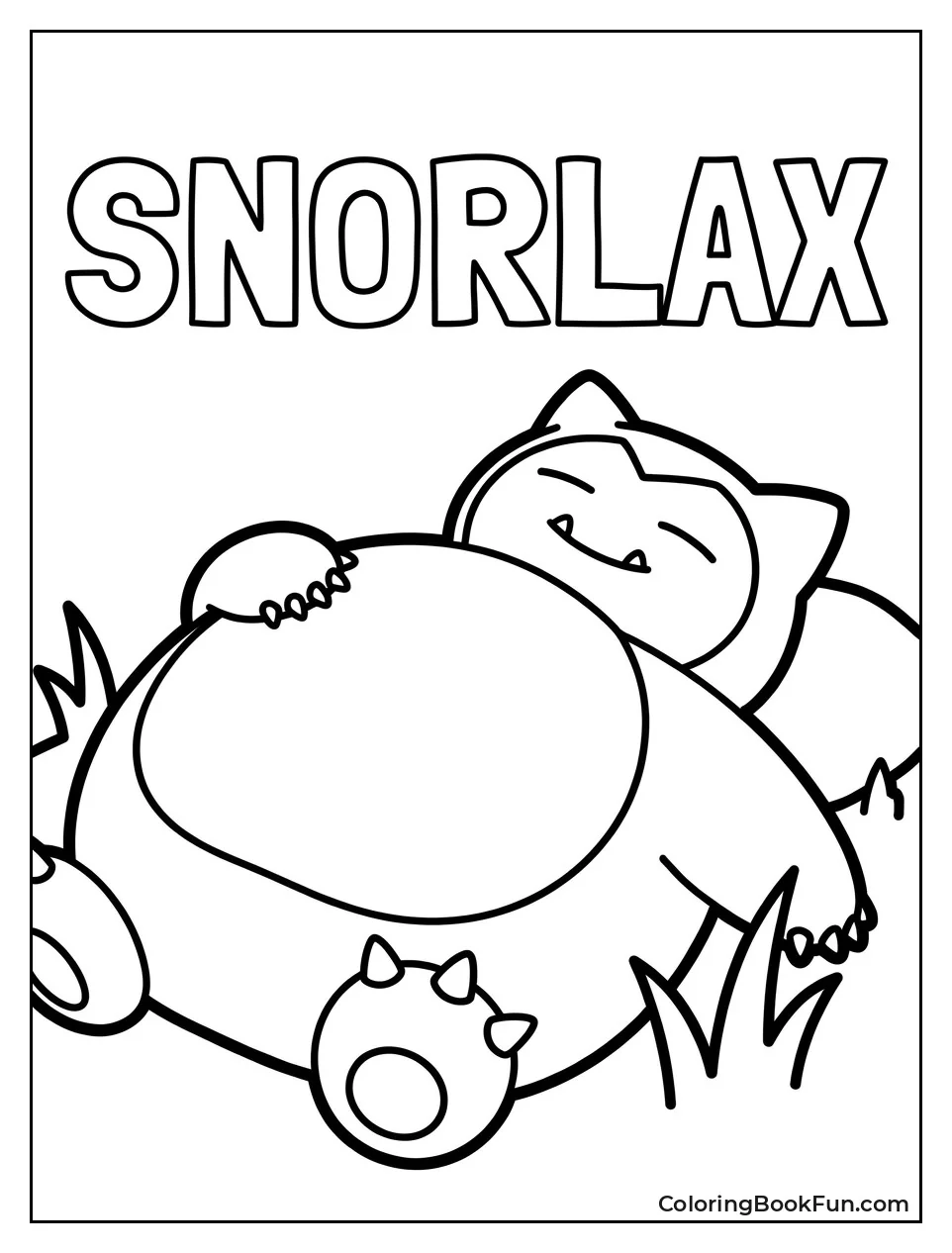 Snorlax Naps Peacefully