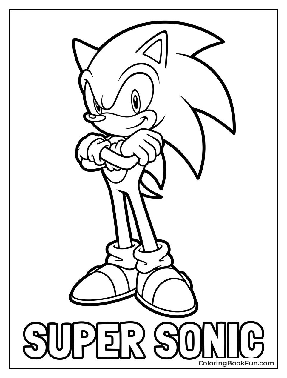 Classic Super Sonic Stands with Arms Crossed
