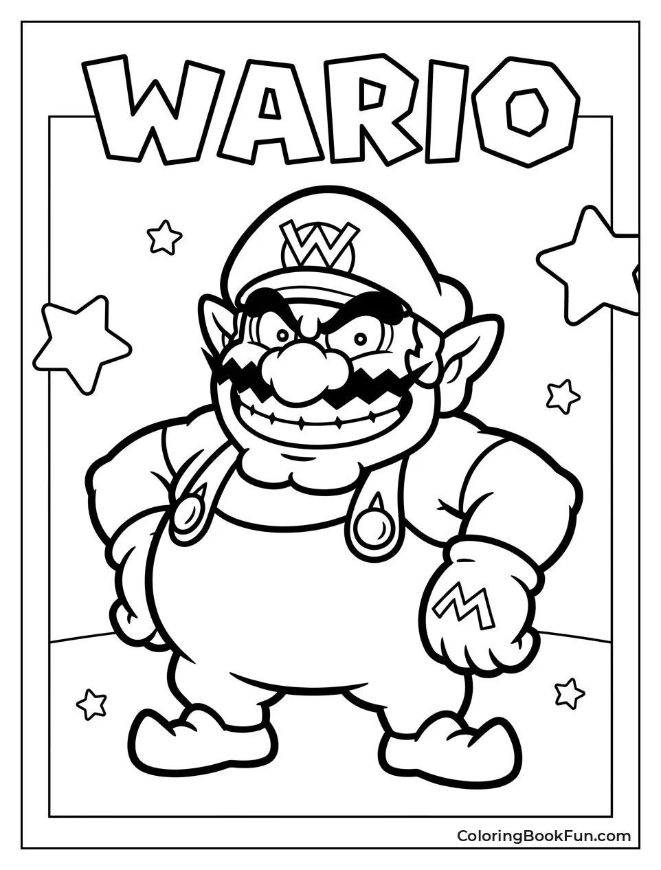 Wario Stands with Hands on Hips