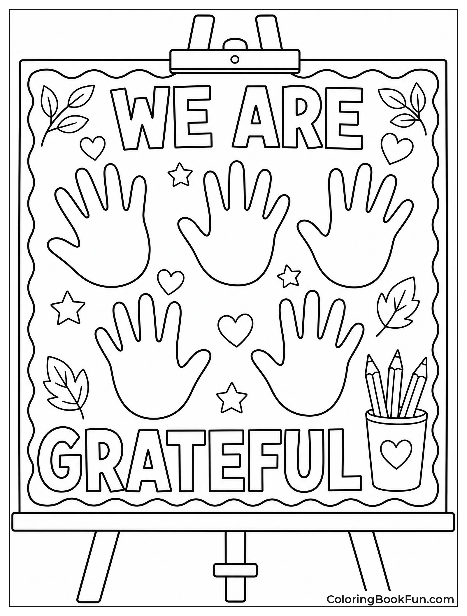 Poster with Handprints
