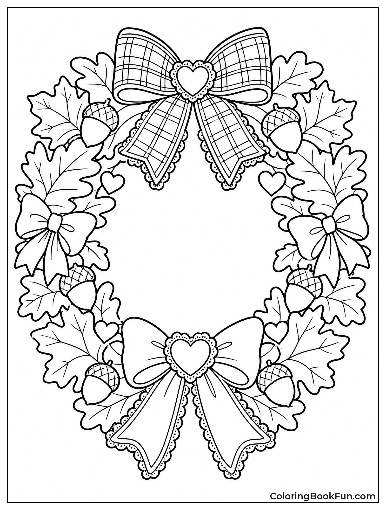 Autumn Wreath with Ribbons