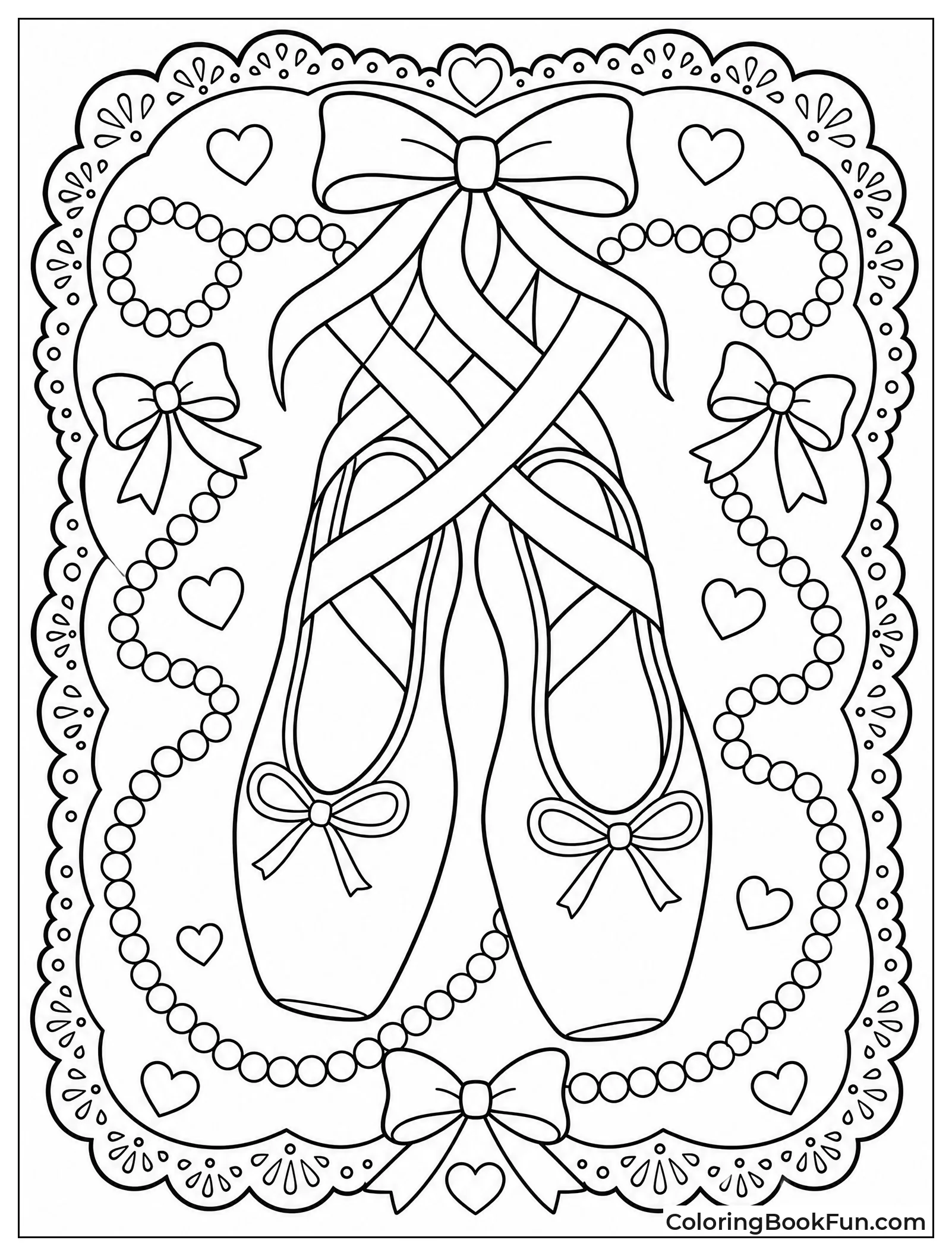 Ballet Slippers with Pearls