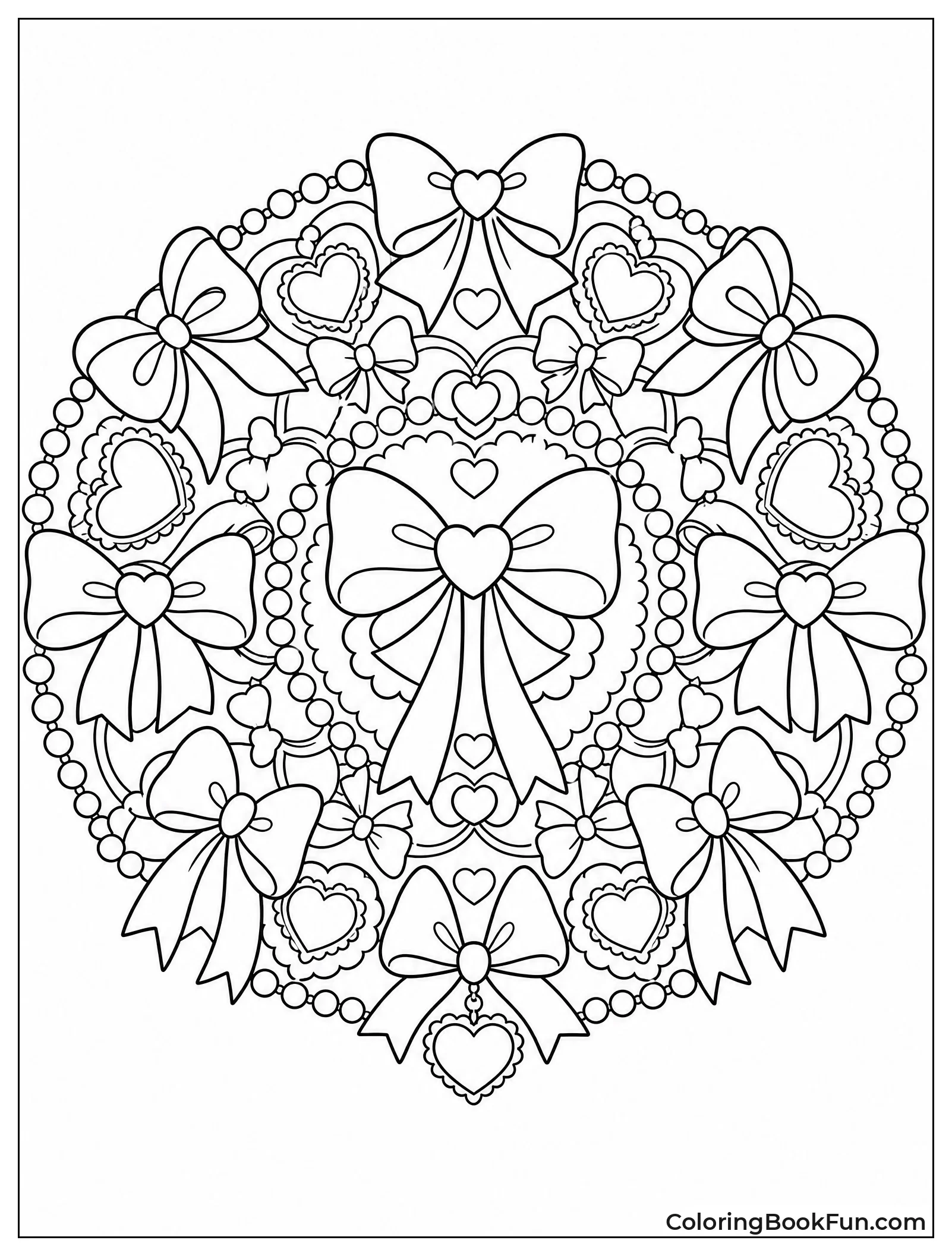 Mandala Made of Bows