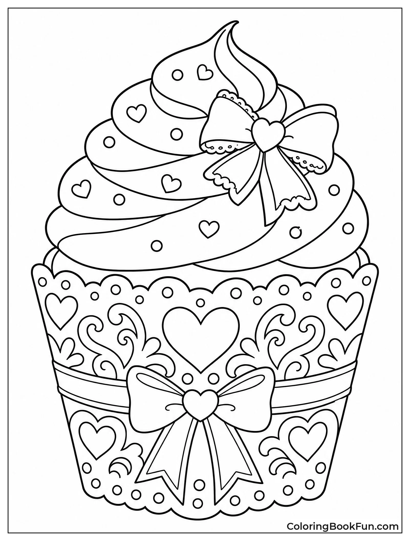 Cupcake in Lace Wrapper