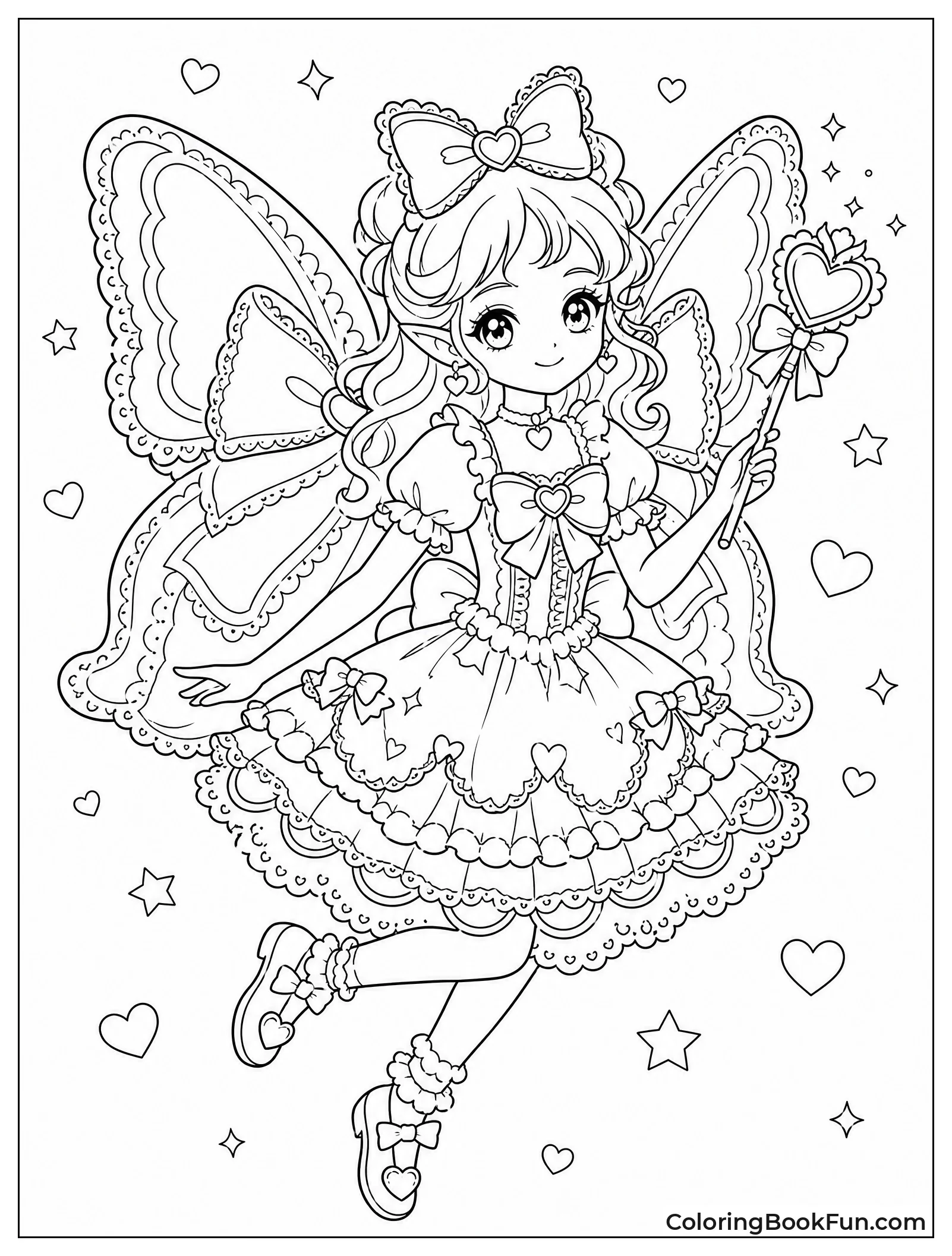 Fairy with Bow Shaped Wings