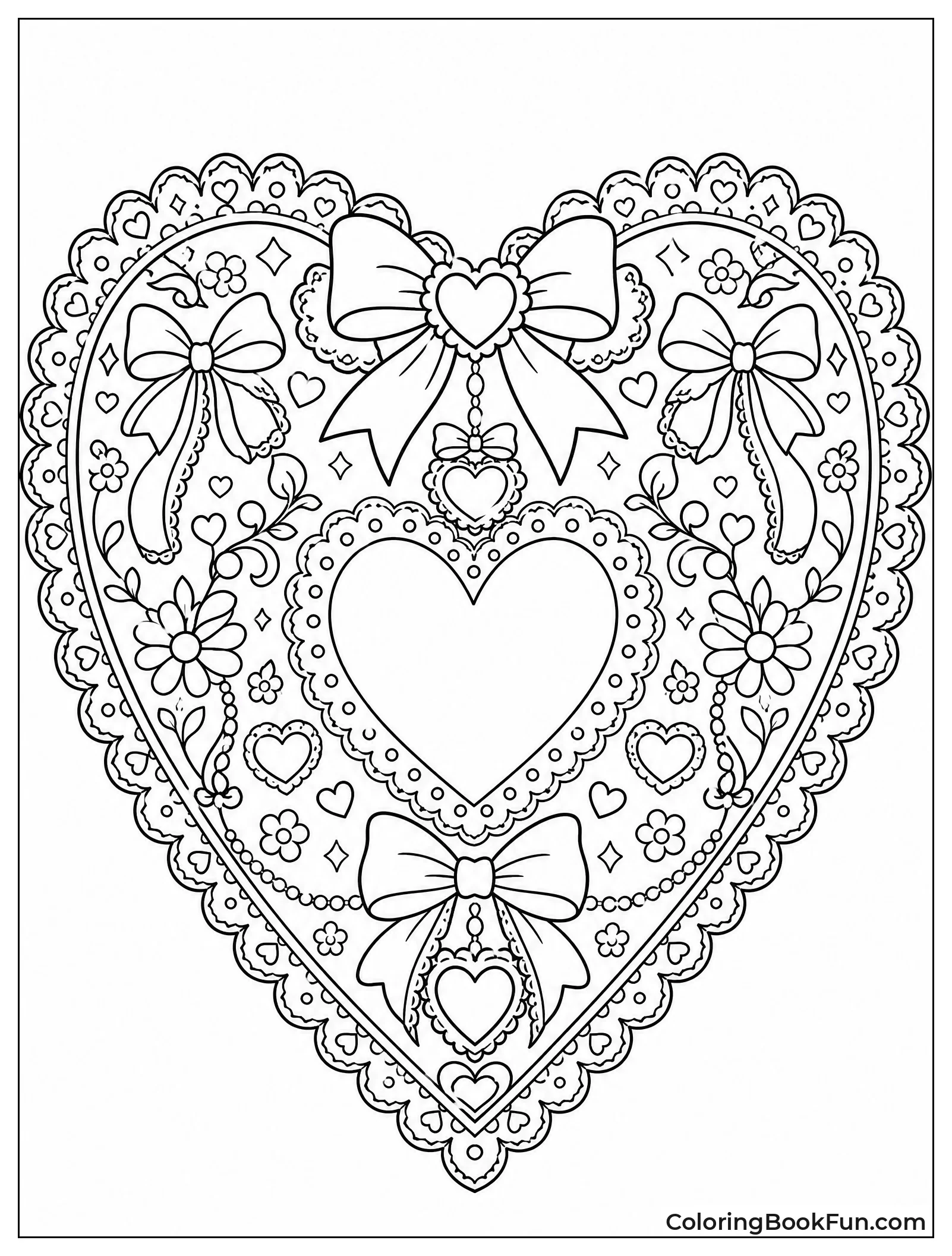 Heart Filled with Lace