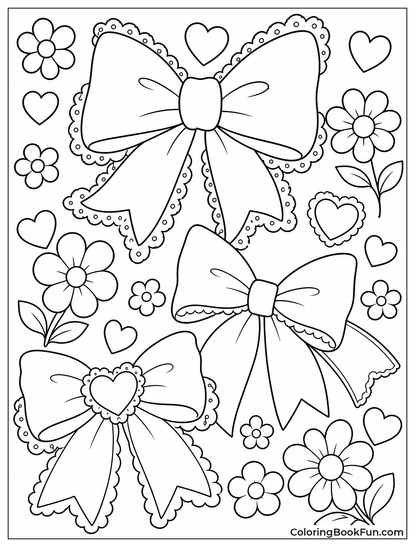Bouquet of Bows and Flowers
